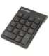 Manhattan Numeric Keypad, Wireless (2.4GHz), USB-A Micro Receiver, 18 Full Size Keys, Black, Membrane Key Switches, Auto
