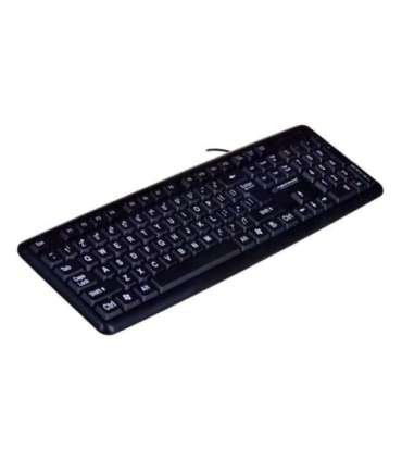 Esperanza EK129 keyboard USB QWERTY UK English Black
