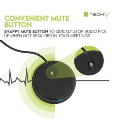 Techly ICC SH-22 microphone Black Conference microphone