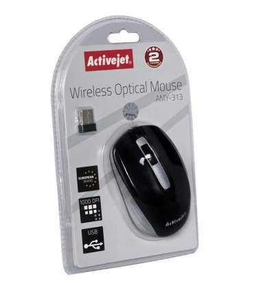Activejet AMY-313 Mouse wireless USB (optical 1200 DPI black and gray)