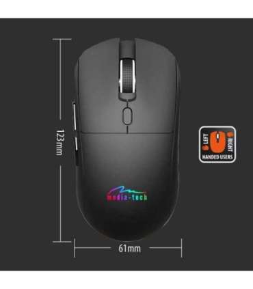 Wireless 2-in-1 Mouse (BT/RF) SILENT & RECHARGE MT1124