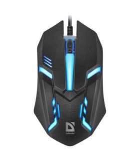 MOUSE  DEFENDER CYBER MB-560L BLACK 7 COLORS 1200DPI 3P