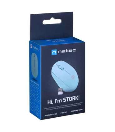NATEC STORK mouse Home Ambidextrous RF Wireless + USB Type-A Optical 1600 DPI