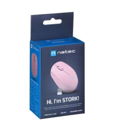 NATEC STORK mouse Home Ambidextrous RF Wireless + USB Type-A Optical 1600 DPI
