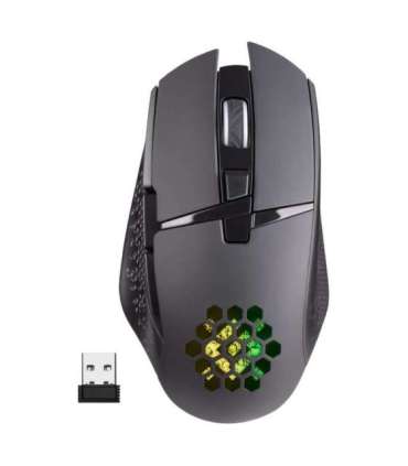 MOUSE DEFENDER GM-514 GLORY OPTIC RF RGB 3200dpi 7P BLACK