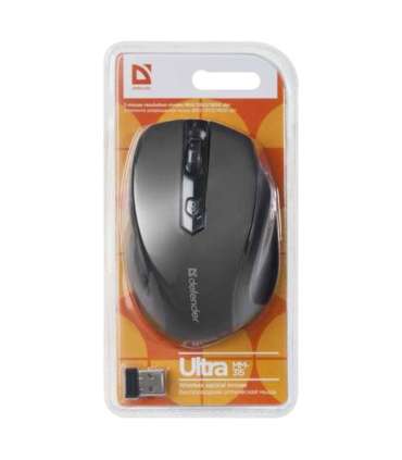 MOUSE DEFENDER ULTRA MM-315 RF BLACK OPTICAL 1600DPI 6P