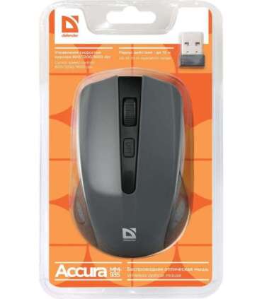 Defender MM-935 mouse Ambidextrous RF Wireless Optical 1600 DPI