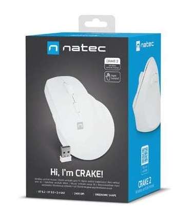 NATEC Crake 2 mouse Universal Right-hand RF Wireless + Bluetooth Optical 2400 DPI