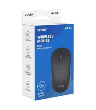 Savio MB-04 mouse Universal Ambidextrous Bluetooth IR LED 1600 DPI