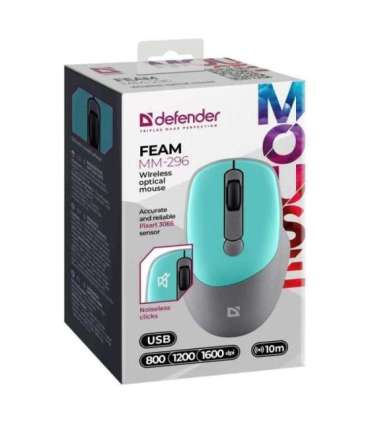 MOUSE DEFENDER FEAM MM-296 RF SILENT MINT