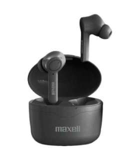 Maxell Bass 13 Sync Up Wireless Bluetooth In-Ear Headphones with Charging Case Black