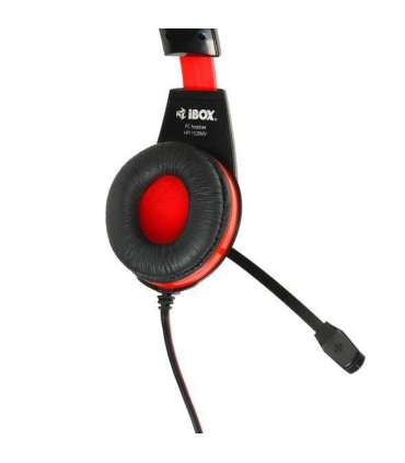 Headphones with microphone I-Box HPI 1528 MV black