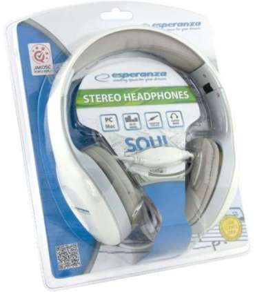 Esperanza EH138W headphones/headset Wired Head-band Music White