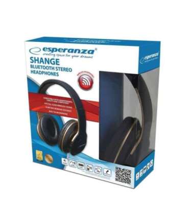 Esperanza EH220 Bluetooth headphones Headband, Black