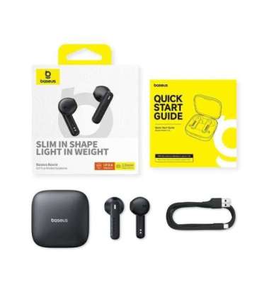 Baseus Bowie E16 Headset True Wireless Earphones In-ear Calls/Music USB Type-C Bluetooth Black