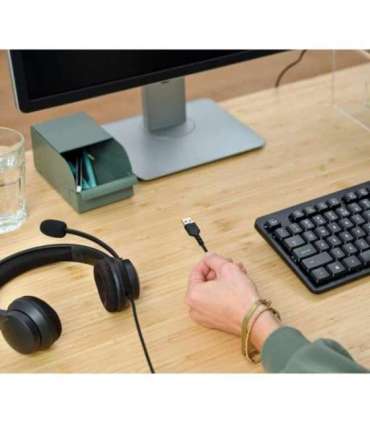 Trust HS-260 Headset Wired Neck-band Office/Call center USB Type-A Black