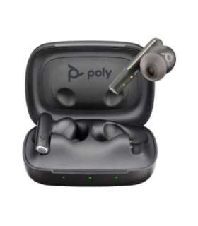 Poly Voyager Free 60 UC Black Earbuds +BT700 USB-C Adapter +Basic Charge Case