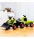 FALK Traktorek Jeździk Baby Claas z Koparką Łyżką i Przyczepą