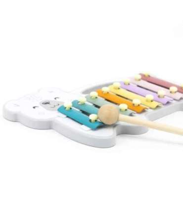 VIGA Drewniane Cymbałki Miś Polarny Ksylofon Montessori