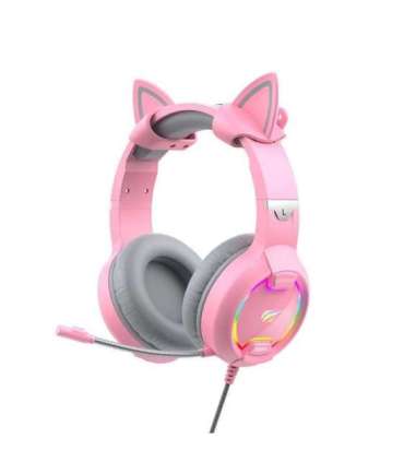 Gaming headphones Havit GAMENOTE H2233d  RGB (pink)