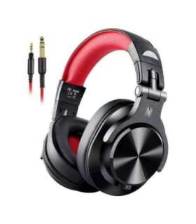 Oneodio A71 Wired Headphones (Black and Red)