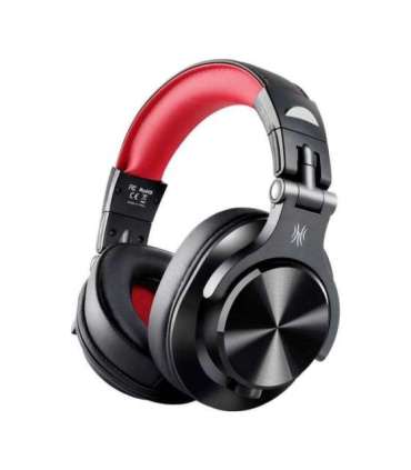 Oneodio A71 Wired Headphones (Black and Red)