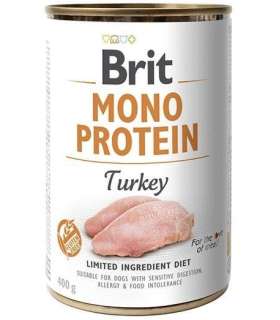 BRIT Mono Protein Turkey - Wet dog food - 400 g