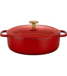 Ballarini Bellamonte Oval Cast Iron Casserole - Red, 2.2 ltr