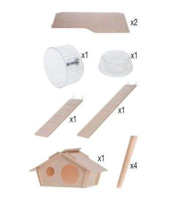 Zolux Cage Neo Silta small rodents H58, Gray