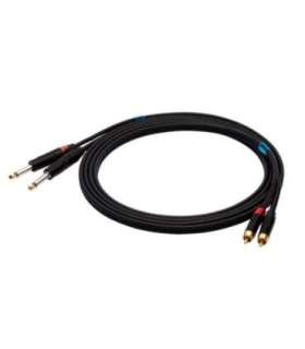 SSQ RCAJM3 SS-1429 Cable 2x RCA - 2x Jack Mono 6,3 mm 3 m Black