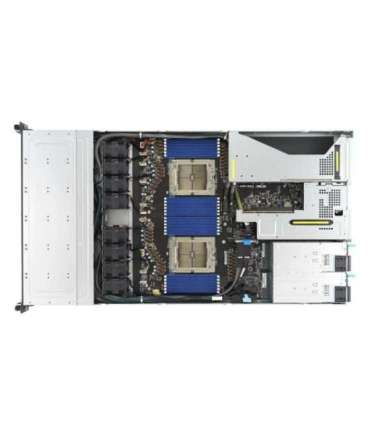 ASUS RS700A-E12-RS12U Socket SP5 Rack (1U) Black, Steel