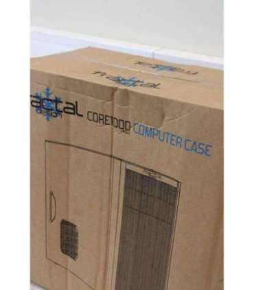 SALE OUT. Fractal Design Core 1000 USB 3.0 Black Micro ATX DAMAGED PACKAGING, BENT ON THE SIDE Power supply