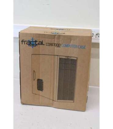 SALE OUT. Fractal Design Core 1000 USB 3.0 Black Micro ATX DAMAGED PACKAGING, BENT ON THE SIDE Power supply