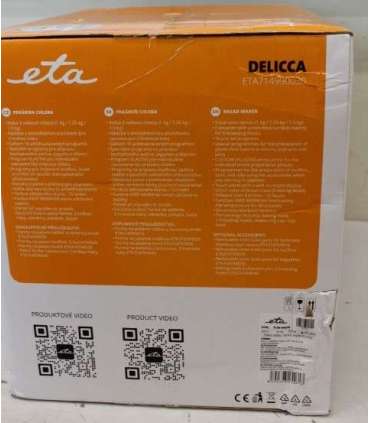 SALE OUT. ETA Bread maker Delicca II ETA714990030 Power 850 W Number of programs 12 Display Yes |