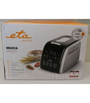 SALE OUT. ETA Bread maker Delicca II ETA714990030 Power 850 W Number of programs 12 Display Yes |