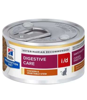 HILL'S Prescription Diet Feline i/d Digestive care Stew with chicken - wet cat food - 82g
