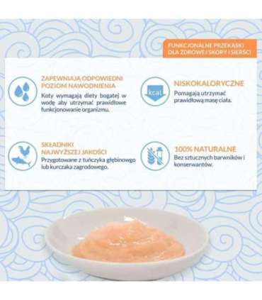 INABA Churu Skin&Coat Chicken recipe - cat treats - 4x14 g