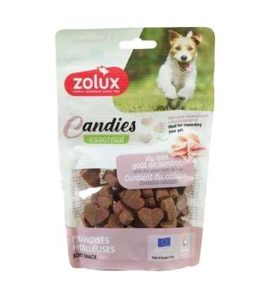 ZOLUX Miękkie przysmaki treningowe dla psa CANDIES mini serduszka 150g