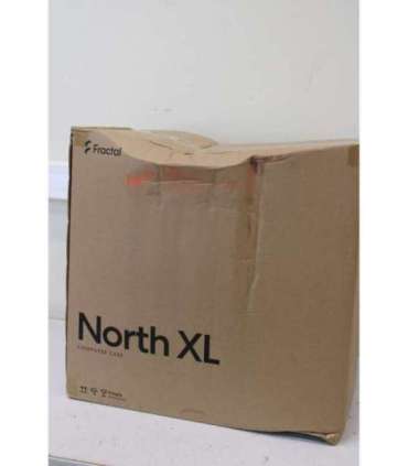 SALE OUT. SALE OUT. Fractal Design North XL Charcoal Black TG Dark ATX DAMAGED PACKAGING Power supply included
