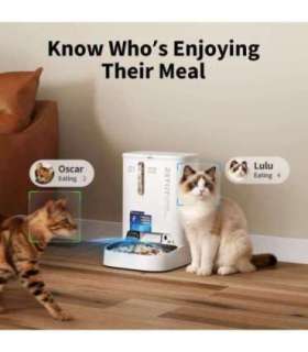 PETKIT YumShare Dual-hopper 2 Automatic Feeder with Camera Capacity 5 L Material ABS, 304 stainless steel White