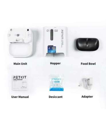 PETKIT YumShare Dual-hopper 2 Automatic Feeder with Camera Capacity 5 L Material ABS, 304 stainless steel White