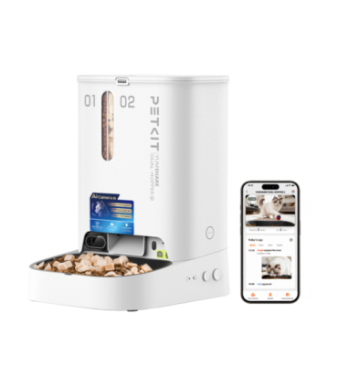 PETKIT YumShare Dual-hopper 2 Automatic Feeder with Camera Capacity 5 L Material ABS, 304 stainless steel White
