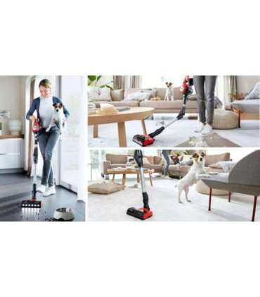 Bosch BCS711PET stick vacuum/electric broom Battery Dry Bagless 0.3 L Black, Red 3 Ah