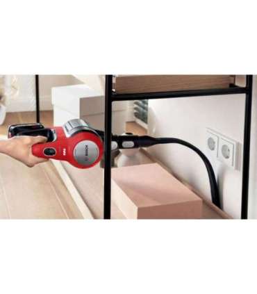 Bosch BCS711PET stick vacuum/electric broom Battery Dry Bagless 0.3 L Black, Red 3 Ah