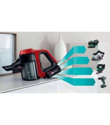 Bosch BCS711PET stick vacuum/electric broom Battery Dry Bagless 0.3 L Black, Red 3 Ah