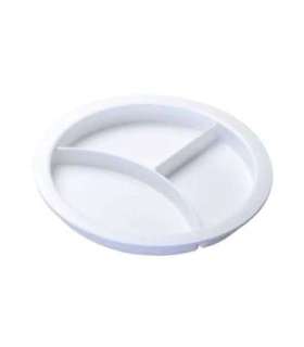 Plate with dividers for the microwave