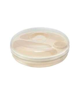 Plate keeping warm with a lid