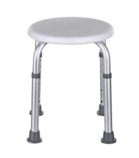 Round aluminium shower stool