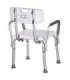 Shower chair with backrest and armrests