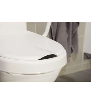 Toilet seat elevation cap with flap Etac HI-Loo 10 cm